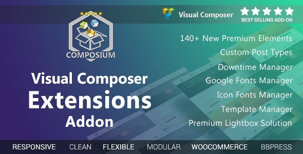 Product Image - Composium WP Bakery Page Builder Extensions Addon 5.6.1