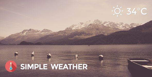 Product Image - Weather WordPress Shortcode And Widget Simple Weather Plugin 4.2.4