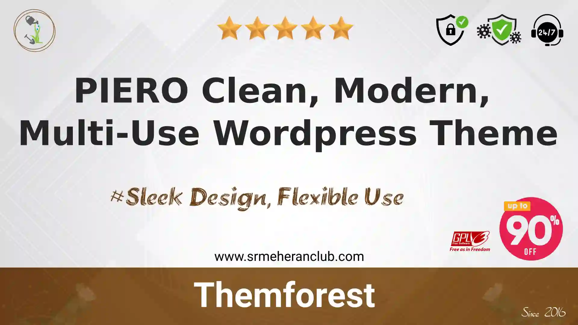 PIERO Clean, Modern, Multi-Use WordPress Theme — Product by Themeforest