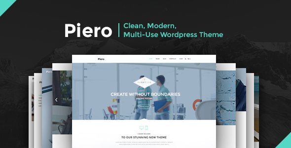 PIERO Clean, Modern, Multi-Use Wordpress Theme