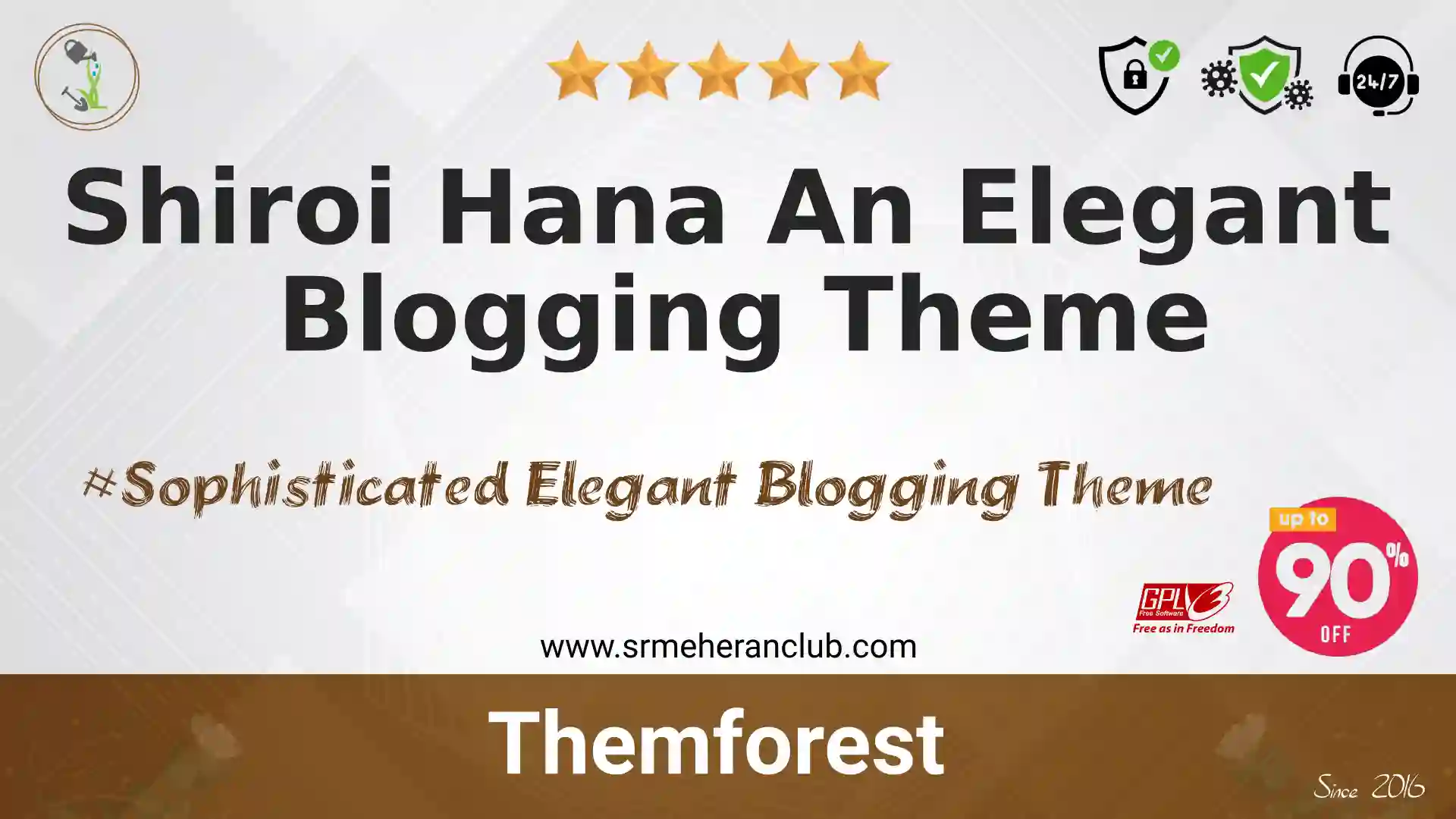 Shiroi Hana An Elegant Blogging Theme — Product by Themeforest
