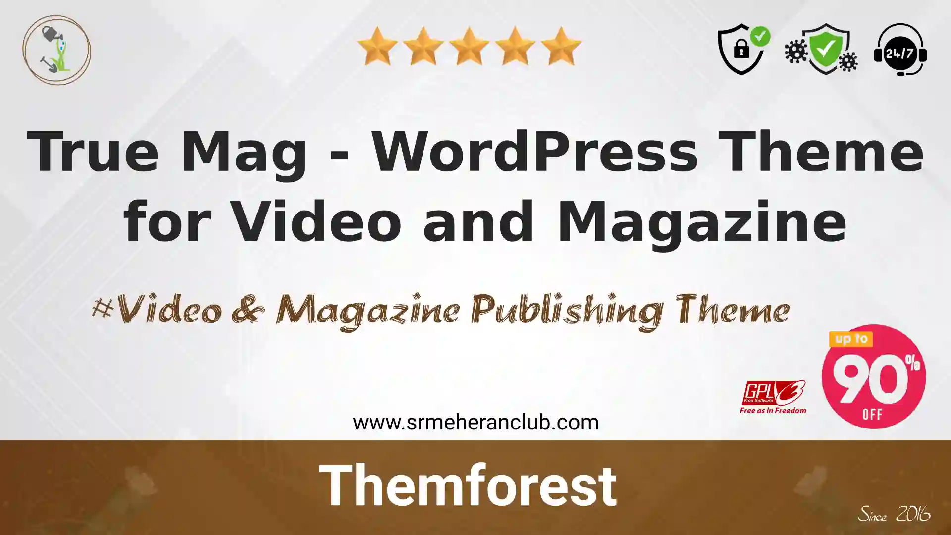 True Mag – WordPress Theme for Video and Magazine — Theme by Themeforest