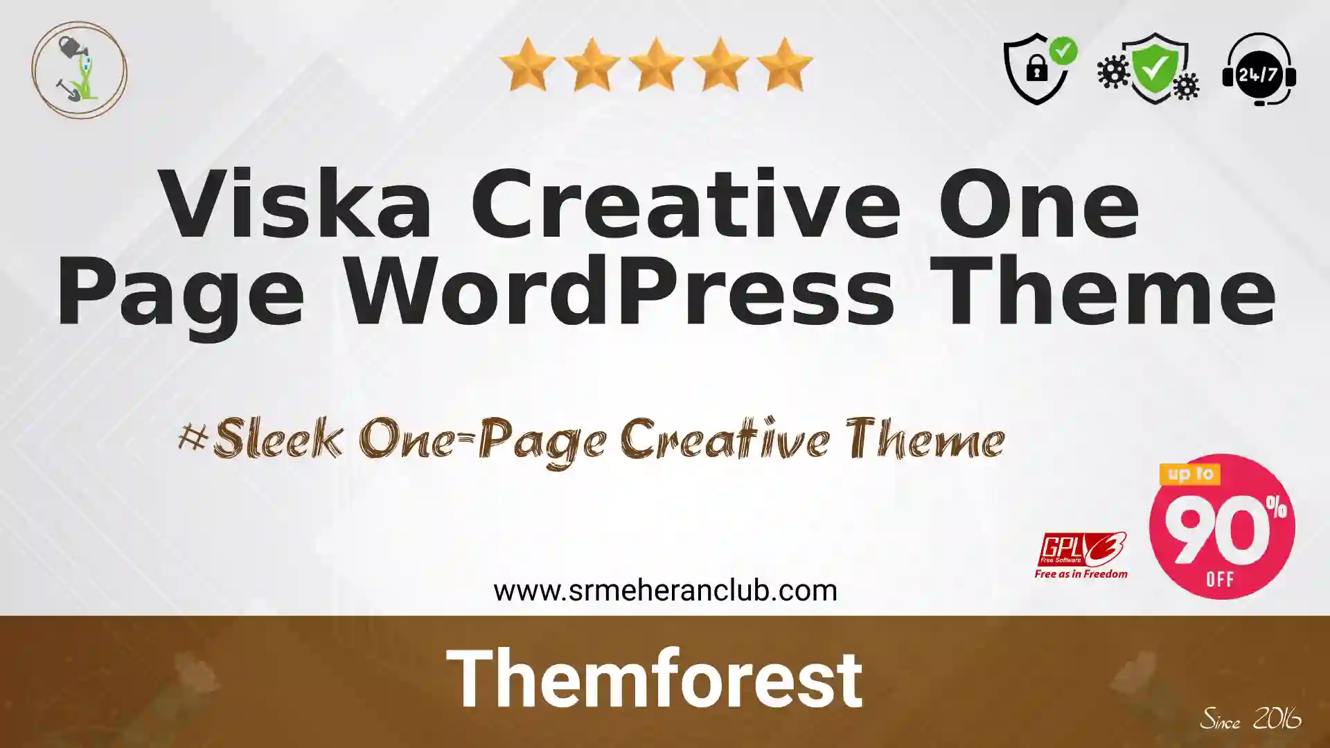 Viska Creative One Page WordPress Theme — Product by Themeforest