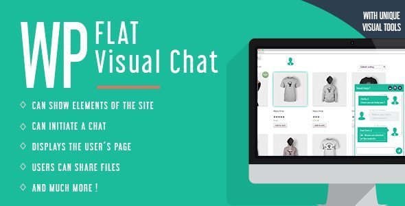 WP Flat Visual Chat Live Chat And Remote View for Wordpress