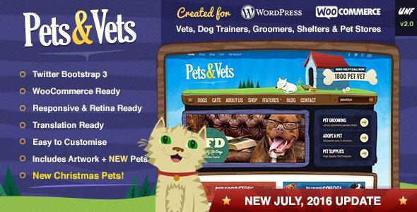 Pets & Vets - WordPress And WooCommerce