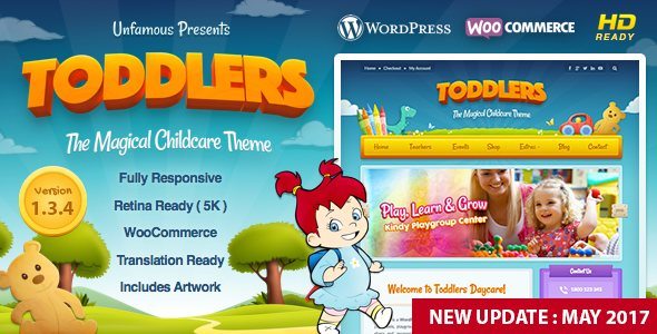 Toddlers - Kids, Child Care And Playgroup WordPress Theme