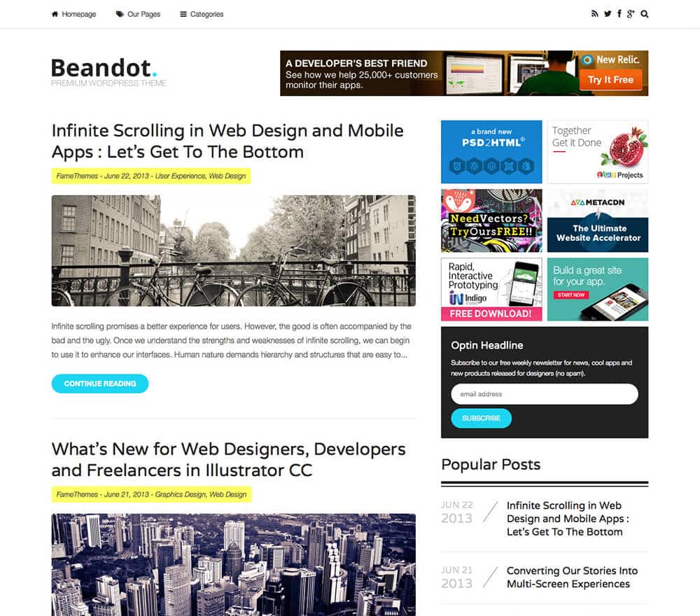 FameThemes Beandot WordPress Theme