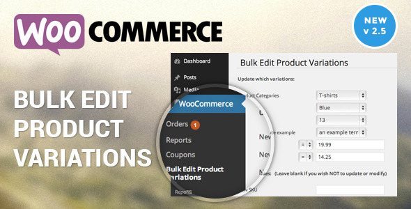 Product Image - Woocommerce Bulk Edit Variable Products And Prices 2.2.1