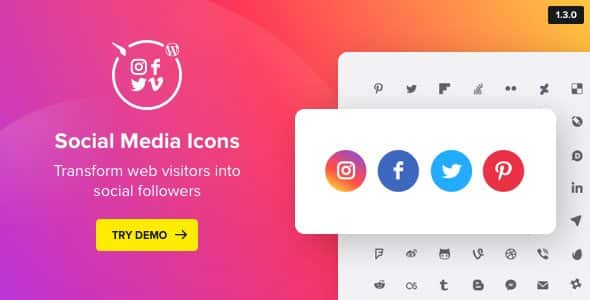 WordPress Social Media Icons – Social Icons Plugin