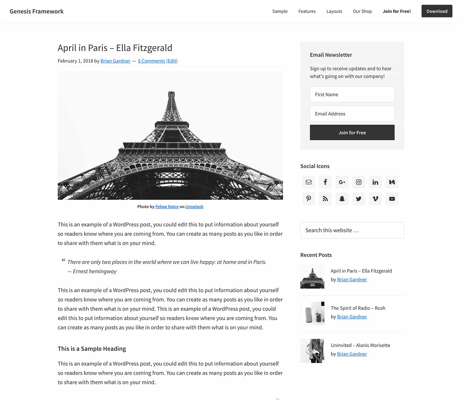 Product Image - StudioPress Genesis Framework 3.4.0