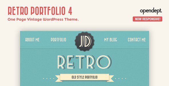 Retro Portfolio - One Page Vintage WordPress Theme 4.9.2