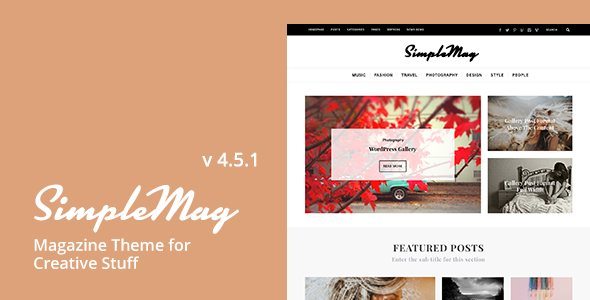 SimpleMag - Magazine theme for creative stuff