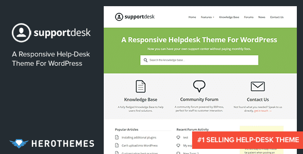 SupportDesk - A Responsive Helpdesk Theme