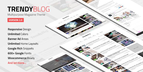 TrendyBlog - Multipurpose Magazine Theme 2.1.0
