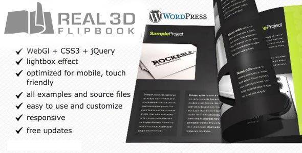 Product Image - Real3D FlipBook WordPress Plugin 4.6.2
