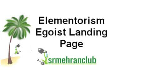 Elementorism Egoist Landing Page