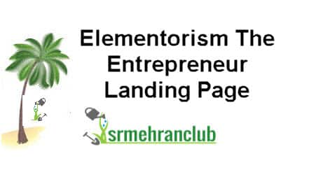 Elementorism The Entrepreneur Landing Page