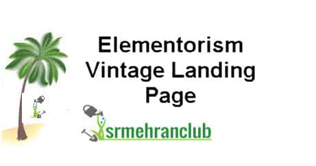 Elementorism Vintage Landing Page