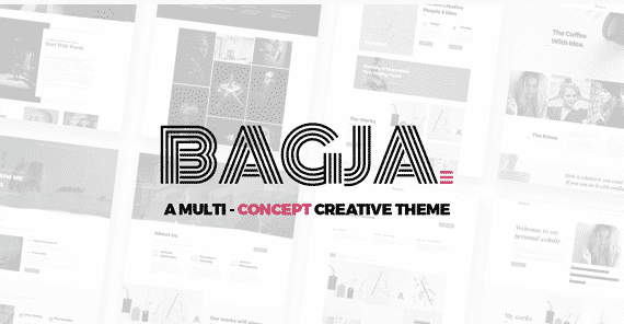 Bagja - Responsive Multi Concept & One Page Portfo