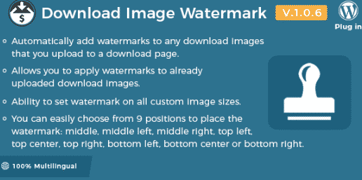 Easy Digital Downloads - Download Image Watermark