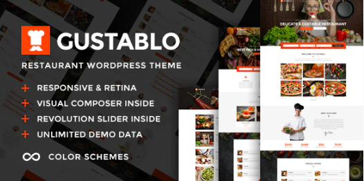 Gustablo | Restaurant & Cafe Responsive WordPress