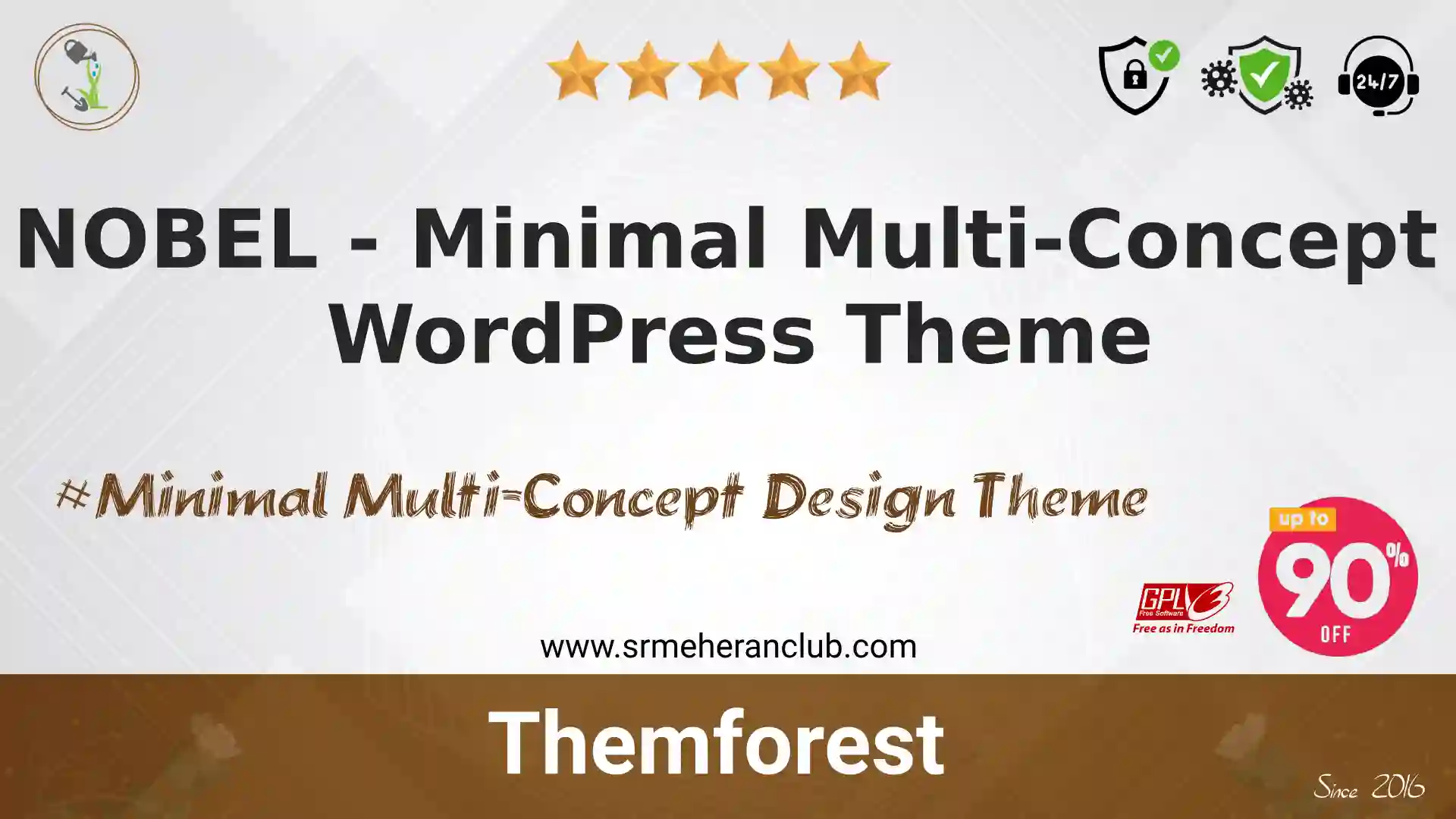 NOBEL – Minimal Multi-Concept WordPress Theme — Theme by Themeforest