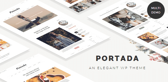 Portada - Elegant Blog Blogging WordPress Theme