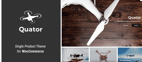 Quator - Single Product WordPress Theme