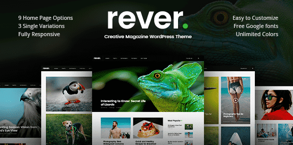 Rever - Clean and Simple WordPress Theme