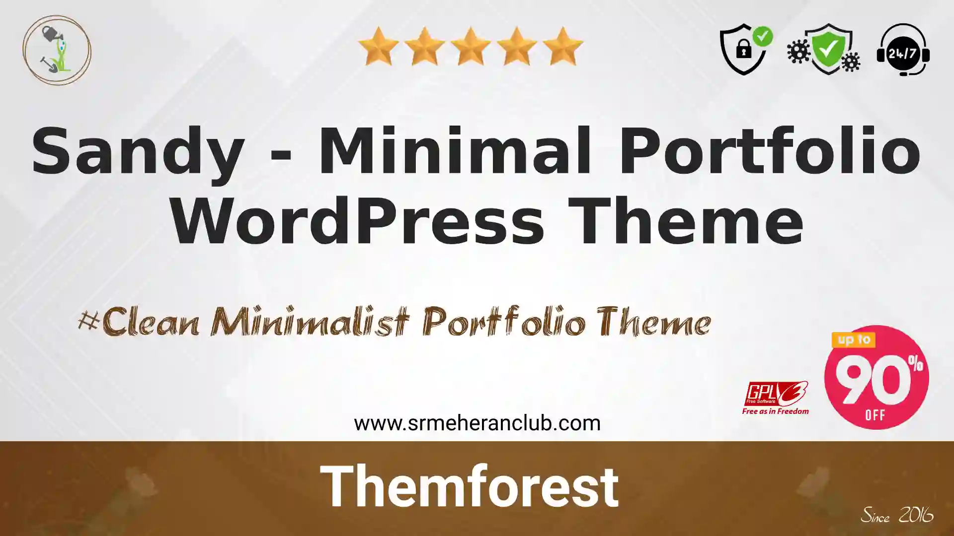 Sandy – Minimal Portfolio WordPress Theme — Theme by Themeforest