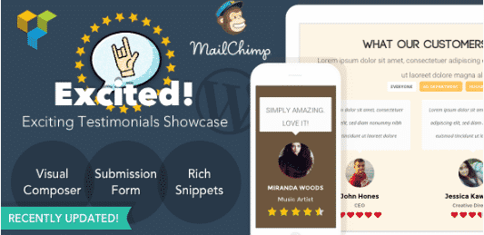 Testimonials Showcase for WordPress — Excited!