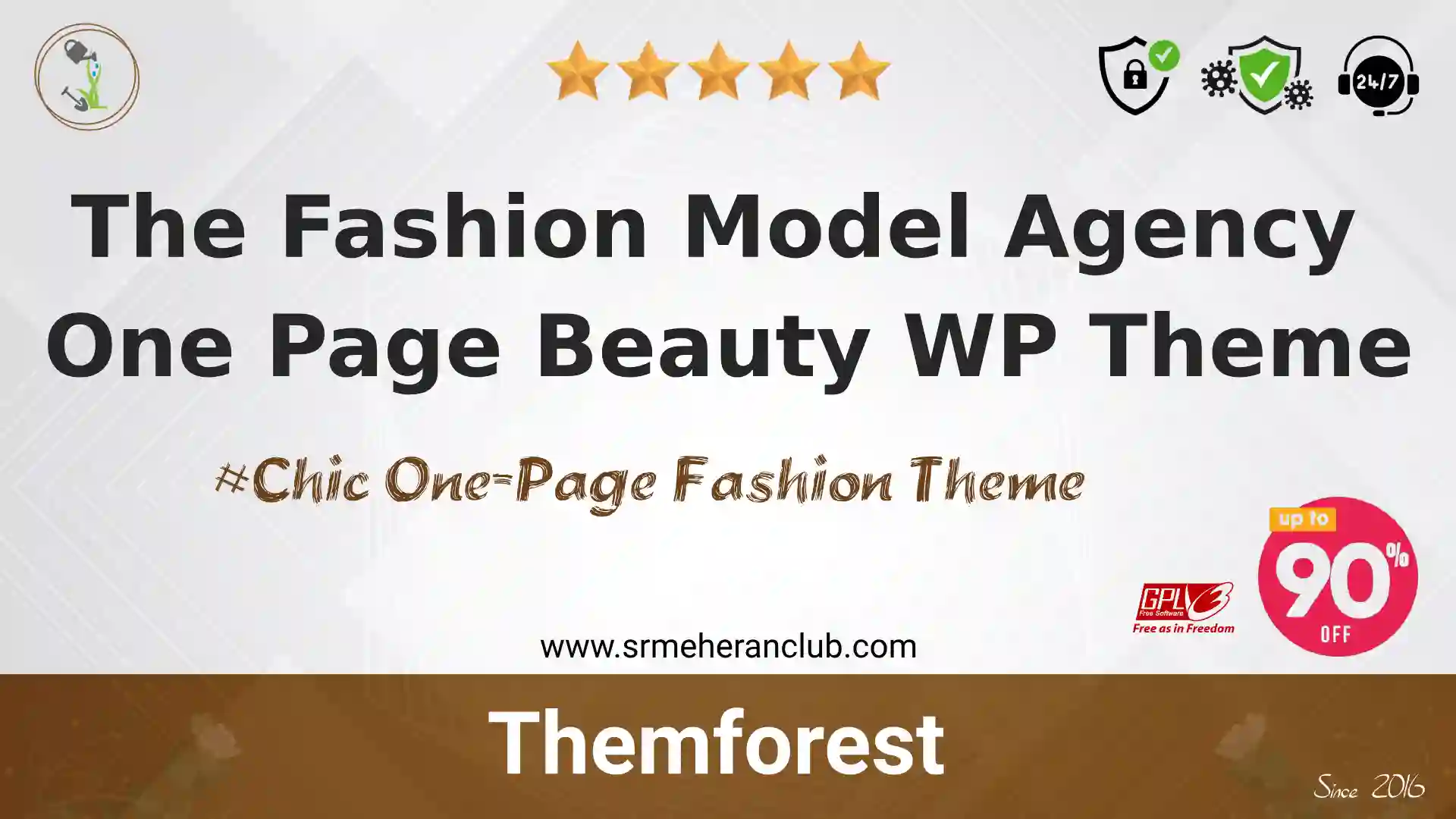 The Fashion Model Agency One Page Beauty WP Theme — Theme by Themeforest
