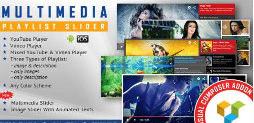 Visual Composer Addon - Multimedia Playlist Slider
