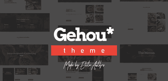 Gehou - A Modern Restaurant And Cafe Theme