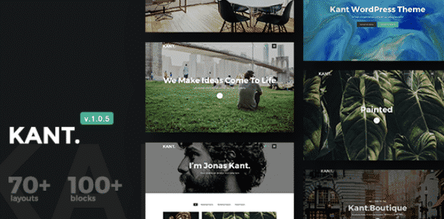 Kant - A Multipurpose WordPress Theme for Startups