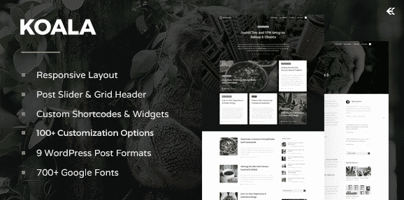 Koala - Responsive WordPress Blog Theme