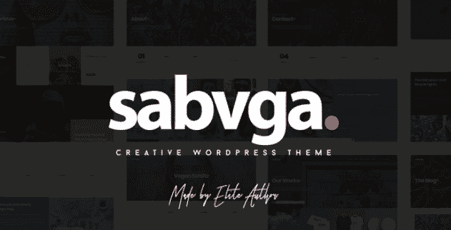 Sabvga - Modern & Creative Portfolio Theme