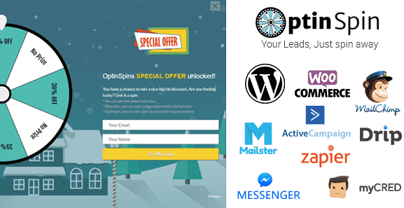OptinSpin - Fortune Wheel Integrated With WordPress, WooCommerce and Easy Digital Downloads Coupons