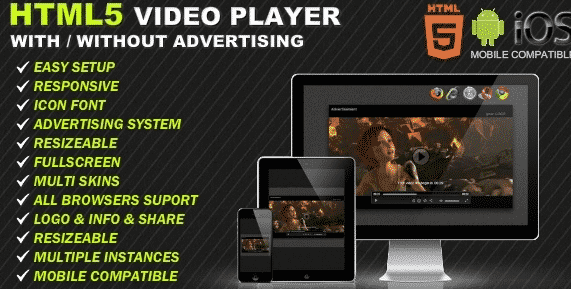 HTML5 Responsive Video Player & Advertising