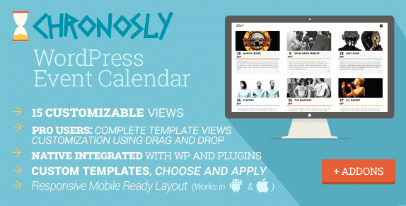 Product Image - Chronosly Event Calendar WordPress Plugin 2.7.2