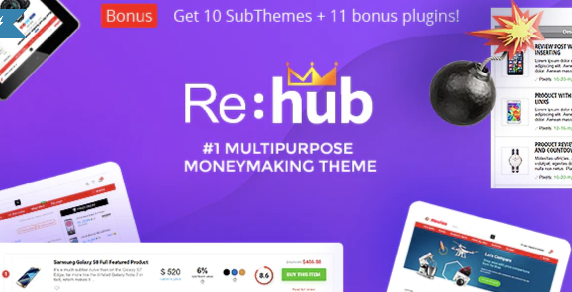 REHub - Price Comparison, Affiliate Marketing, Multi Vendor Store, Community Theme 19.7.5