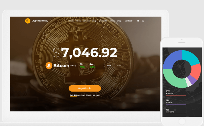 VisualModo Cryptocurrency WordPress Theme 2.0.4