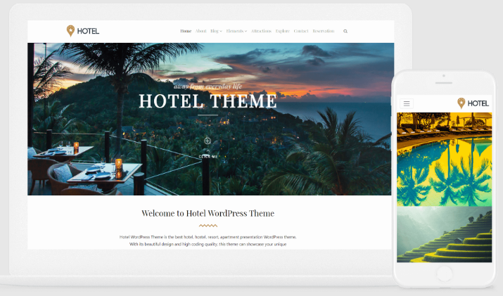 VisualModo Hotel WordPress Theme
