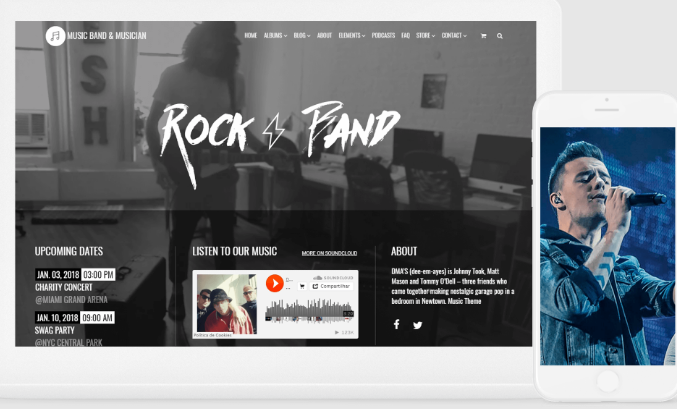 VisualModo Music WordPress Theme