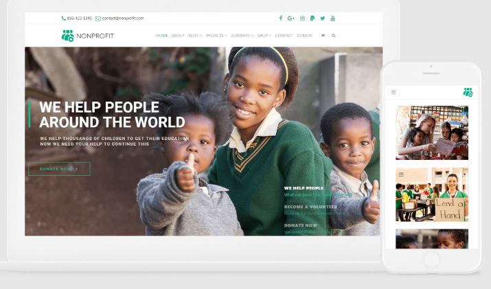 VisualModo Nonprofit WordPress Theme