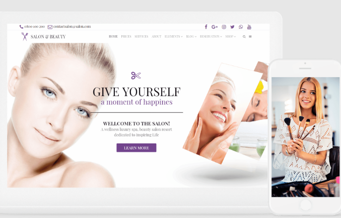VisualModo Salon WordPress Theme