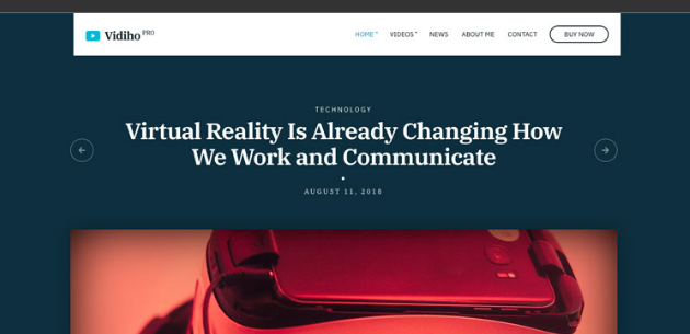 CSSIgniter Vidiho Pro WordPress Theme