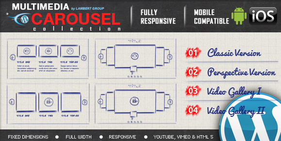 Multimedia Responsive Carousel - WordPress Plugin