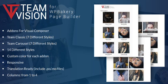 Teamvision - Team Addons for WPBakery Page Builder