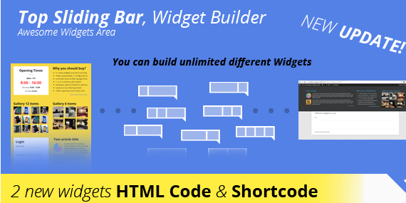 Top Sliding Bar - WordPress Widgets